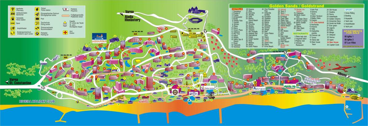 golden beach保加利亚地图