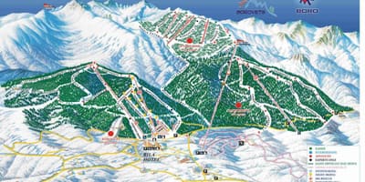 保加利亚滑雪地图